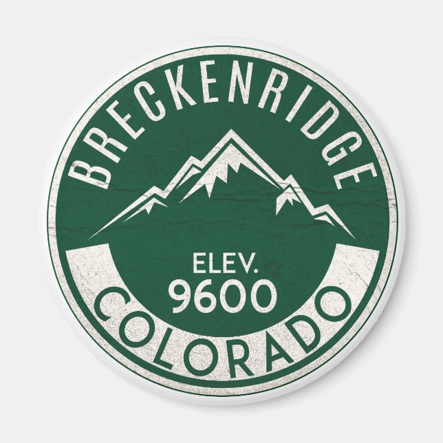 Ski Breckenridge Colorado Snowboarden Magnet (Vorne)