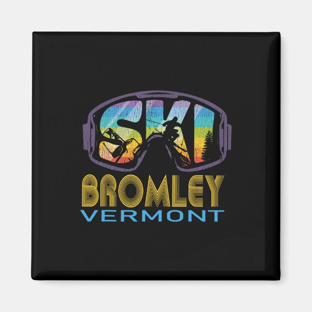 Ski Bromley Vermont Skiurlaub  Magnet (Vorne)