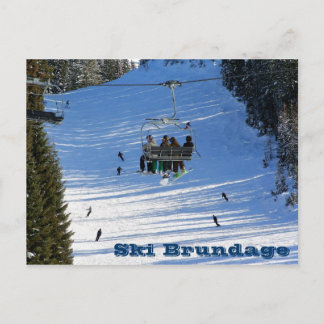 Ski Brundage Postkarte