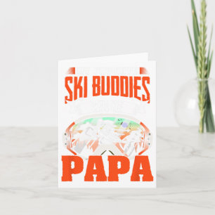 Ski Buddies nennen mich Papa Ski Ski Winter Sport Karte