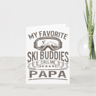 Ski Buddies Papa Ski Goggles Snowboarden Grand Karte