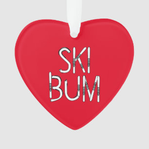 Ski Bum Skis Ornament