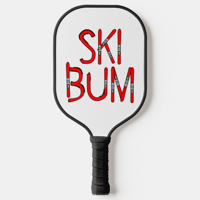 Ski Bum Skis Pickleball Schläger (Vorderseite)