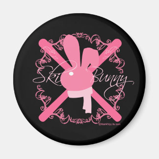 Ski Bunny Magnet