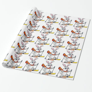 Ski Bunny - Niedlicher und sonniger Cartoon Geschenkpapier