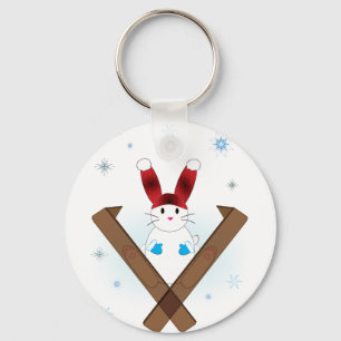 Ski Bunny Schlüsselanhänger