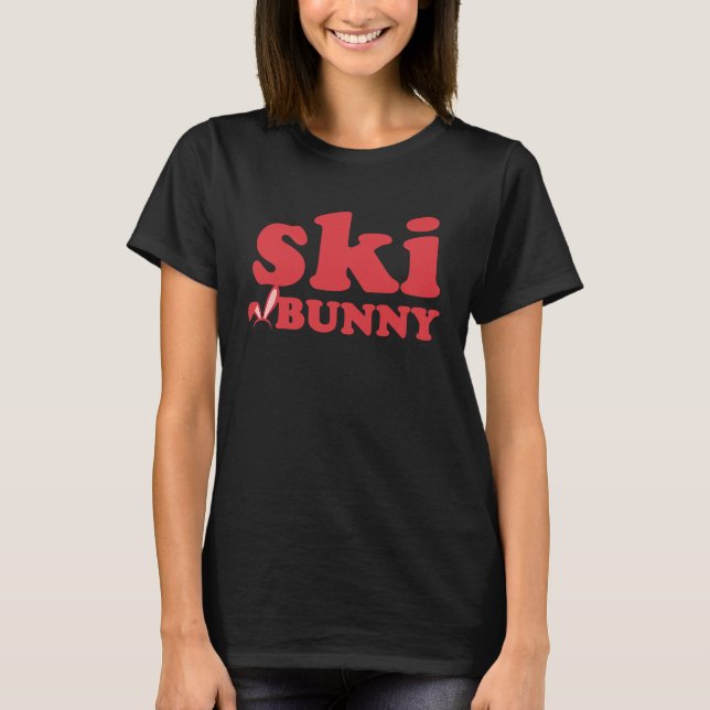 Ski Bunny Winter Sports T-Shirt (Vorderseite)
