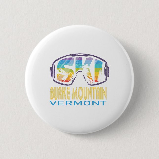 Ski Burke Berg Vermont Skiurlaub Button (Vorderseite)