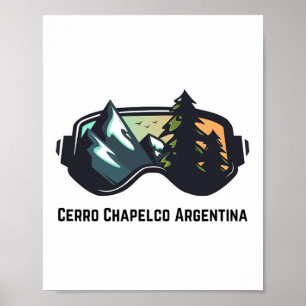Ski Cerro Chapelco - Argentinien Bergpass Lugano Poster