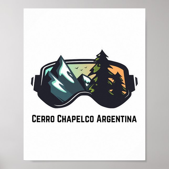 Ski Cerro Chapelco - Argentinien Bergpass Lugano Poster (Vorne)