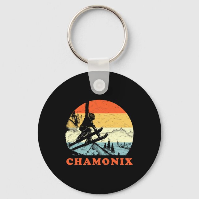 Ski Chamonix  Schlüsselanhänger (Vorderseite)
