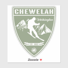Ski Chewelah Washington Aufkleber