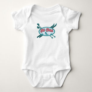 Ski Chick Snow Adventure Gag Baby Strampler