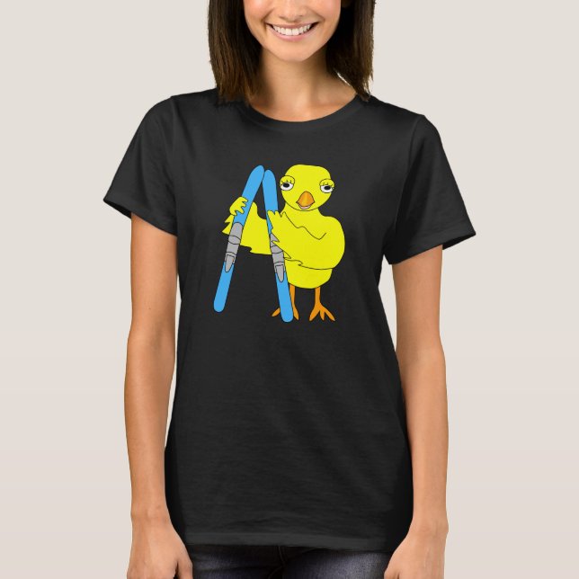 Ski Chick T-Shirt (Vorderseite)