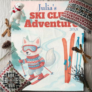 Ski Club Abenteuer Name Polarfuchs Fleecedecke