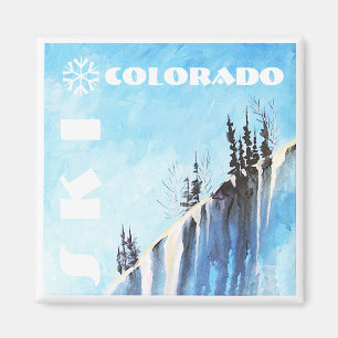 Ski Colorado Art Magazin Magnet
