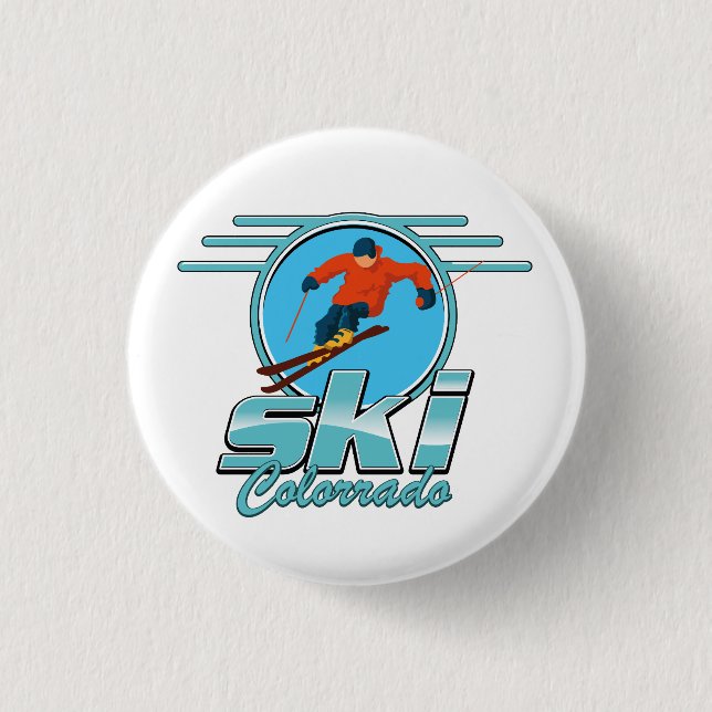 Ski Colorado Logo Button (Vorderseite)
