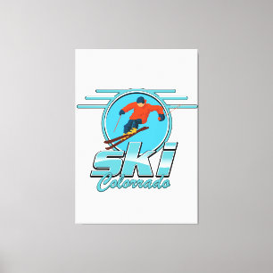 Ski Colorado Logo Leinwanddruck