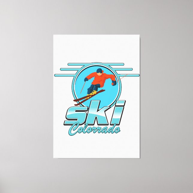 Ski Colorado Logo Leinwanddruck (Vorderseite)