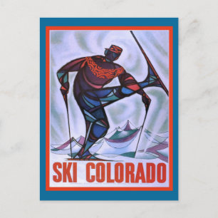 Ski Colorado Postkarte