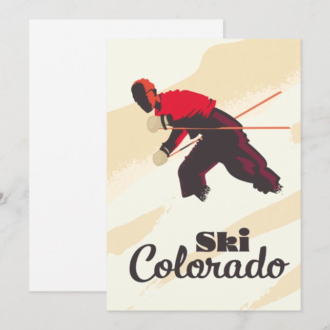 Ski Colorado Reiseplakat Save The Date (Vorne/Hinten)