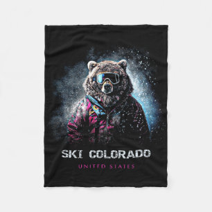 Ski Colorado Vereinigte Staaten Ski Skifahren Skif Fleecedecke