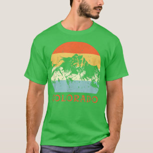 Ski Colorado Vintag Retro Schnee Urlaub T-Shirt