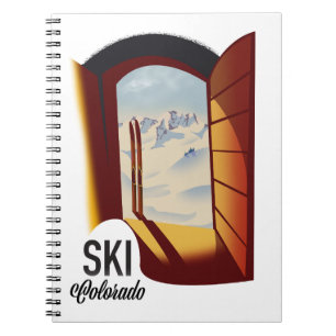 Ski Colorado Vintages Reiseplakat Notizblock