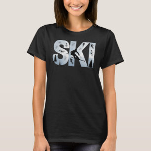 Ski Cooler Skistil Alpin Skifahren Damen Herren Ju T-Shirt