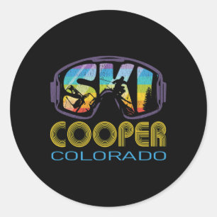 Ski Cooper Colorado Skiferien Runder Aufkleber