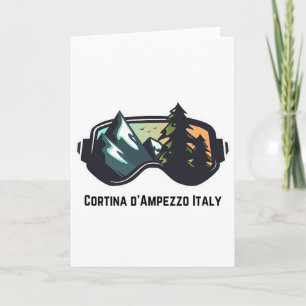 Ski Cortina D'ampezzo Italien Bergsee-Zauber im Va Karte
