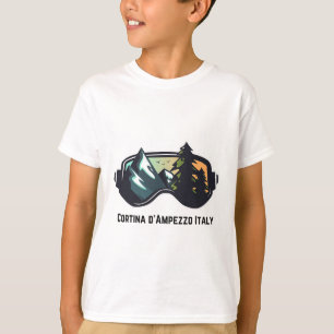 Ski Cortina D'ampezzo Italien Bergsee-Zauber im Va T-Shirt