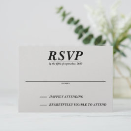 Ski Couple RSVP Karte
