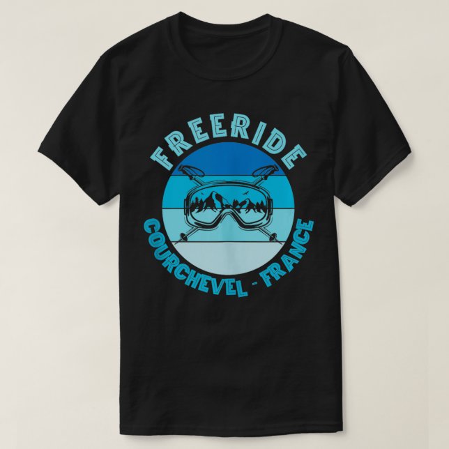 Ski Courchevel France Freeride Tank Top (Design vorne)