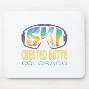 Ski Crested Butte Colorado Skiurlaub Mousepad