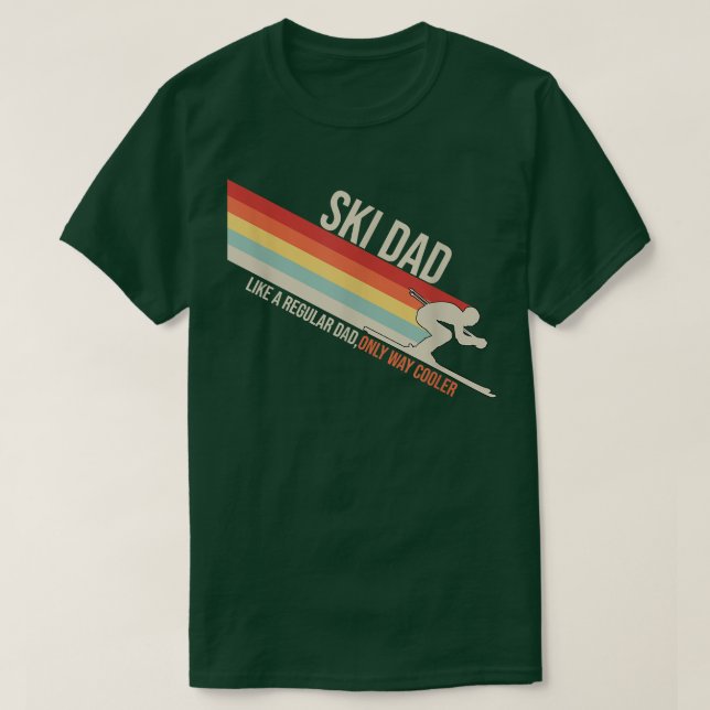 Ski Dad Funny Skiing Winter  T-Shirt (Design vorne)