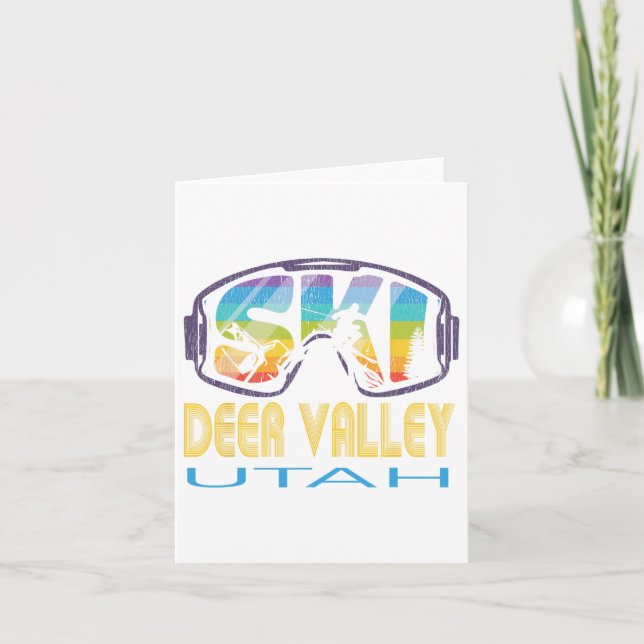 Ski Deer Valley Utah Skiurlaub Karte (Vorderseite)