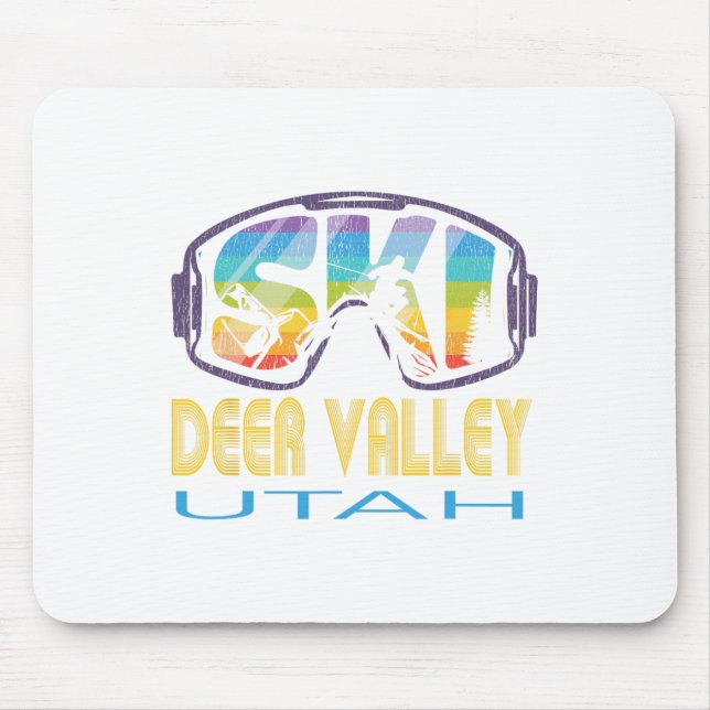 Ski Deer Valley Utah Skiurlaub Mousepad (Vorne)
