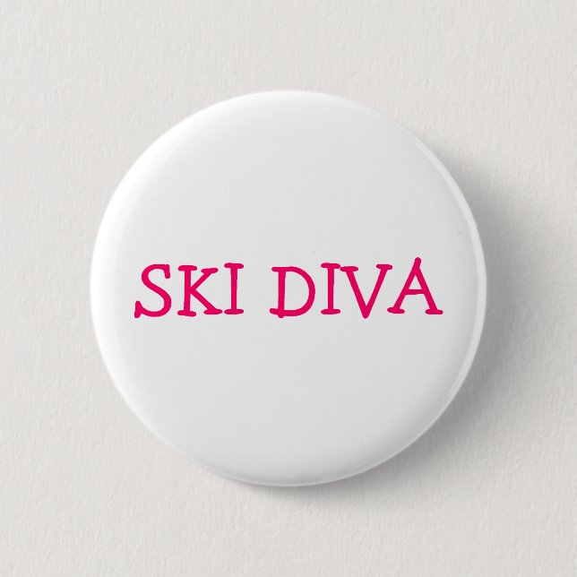 Ski-Diva Button (Vorderseite)