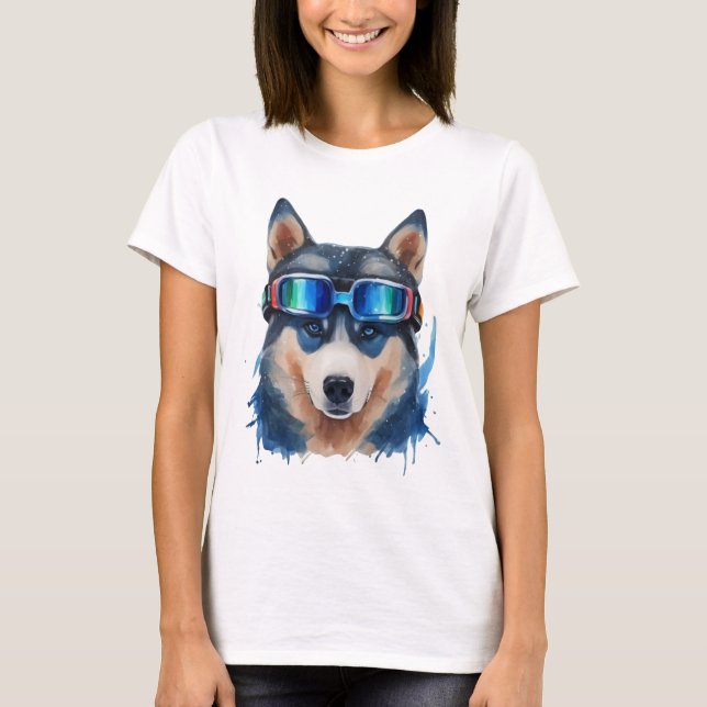 Ski Dog T-Shirt (Vorderseite)