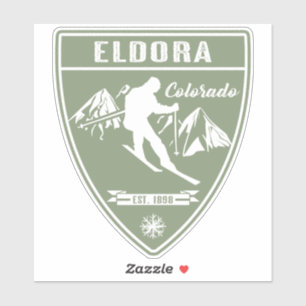 Ski Eldora Colorado Aufkleber