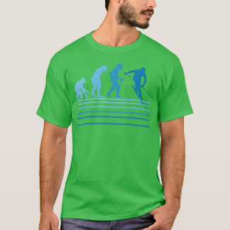 Ski-Evolution Skifahrer Wintersport Freund Freund T-Shirt
