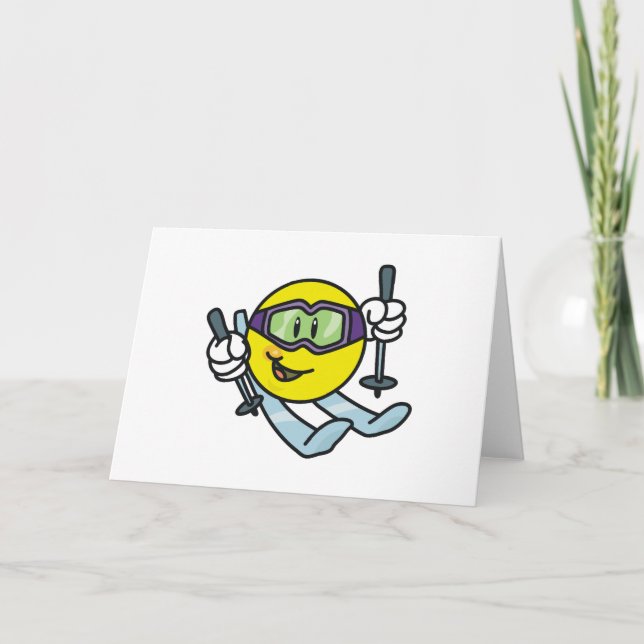 Ski fahren karte (Vorderseite)