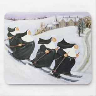 Ski fahren mousepad