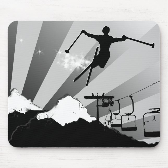 Ski fahren. mousepad (Vorne)
