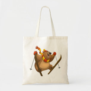 Ski fahrende Bärn-Tasche Tragetasche