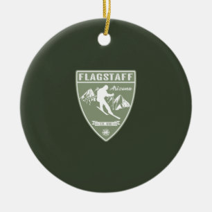 Ski Flagstaff Arizona Keramik Ornament