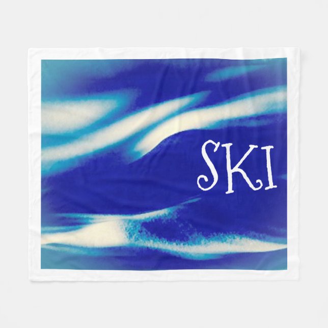 Ski Fleece Blanket (Vorderseite (Horizontal))