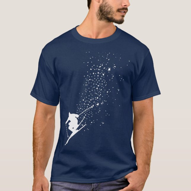 Ski Freestyle Ski Freeski Wintersportgeschenk T-Shirt (Vorderseite)