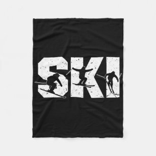 Ski Freestyle Ski Team Lustiges Extremes Winter Sp Fleecedecke